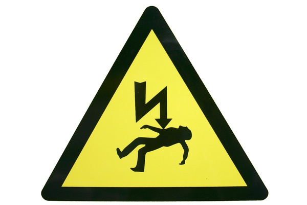 Product picture electric warning sign